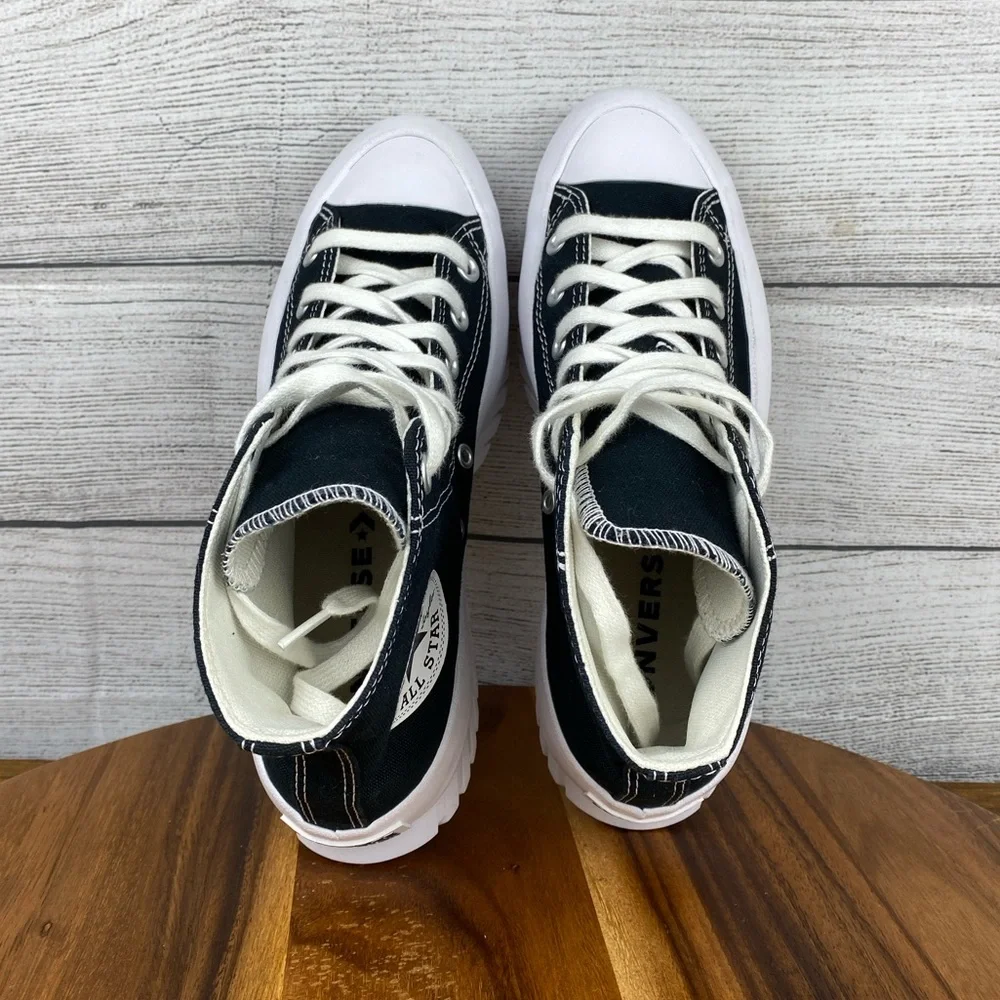 Converse Chuck Taylor All Star Lugged 2.0 Black White Shoe A00870C Women’s 7.5